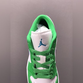 Air Jordan 1 Low AJ1 Джо 1 бело-зеленые низкие кроссовки для повс