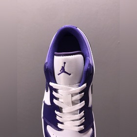 Air Jordan 1 Low AJ1 Джо 1 бело-фиолетовые низкие кроссовки для п