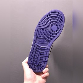 Air Jordan 1 Low AJ1 Джо 1 бело-фиолетовые низкие кроссовки для п