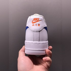 Nk Air Force 107 Low Blue Swoosh с рельефным принтом, низкие крос