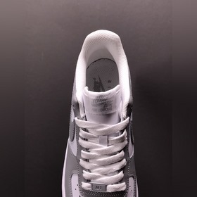 Nk Air Force 107 Low Бело-серые низкие кроссовки Air Force 1 FD97