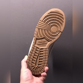 Nk SB Dunk Low 85 бело-коричневые кроссовки с двойным логотипом S