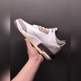 Air Jordan 3 Retro SP Medium Grey AJ3 Джо 3 бело-серый с трещинам