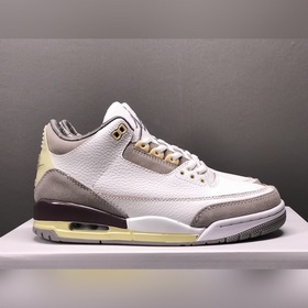 Air Jordan 3 Retro SP Medium Grey AJ3 Джо 3 бело-серый с трещинам