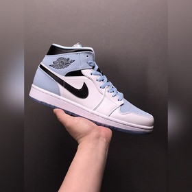 Air Jordan AJ1 Mid AJ1 Джо 1 Ледяной синий Средние баскетбольные