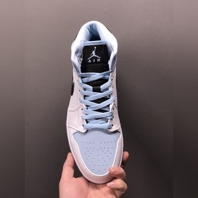 Air Jordan AJ1 Mid AJ1 Джо 1 Ледяной синий Средние баскетбольные 