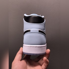 Air Jordan AJ1 Mid AJ1 Джо 1 Ледяной синий Средние баскетбольные 