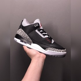 Air Jordan 3 Retro Black Cement (2023) AJ3 Джо 3 ремейк черный це