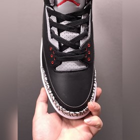 Air Jordan 3 Retro Black Cement (2023) AJ3 Джо 3 ремейк черный це