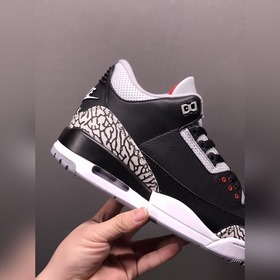Air Jordan 3 Retro Black Cement (2023) AJ3 Джо 3 ремейк черный це