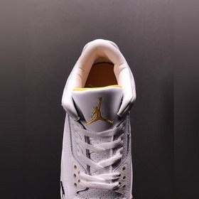 Air Jordan 3 Retro AJ3 Джо 3 бело-желтый с лимонным узором баскет