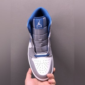 Air Jordan 1 Mid True Blue AJ1 Джо 1 настоящий синий средние баск