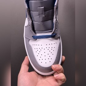 Air Jordan 1 Mid True Blue AJ1 Джо 1 настоящий синий средние баск