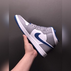 Air Jordan 1 Mid True Blue AJ1 Джо 1 настоящий синий средние баск