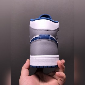 Air Jordan 1 Mid True Blue AJ1 Джо 1 настоящий синий средние баск