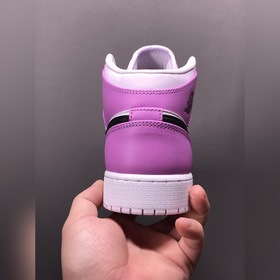 Чистый оригинал Air Jordan 1 Mid GS AJ1 Джо 1 градиентный виногра