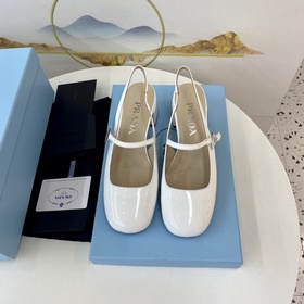 Prada 2023 Изысканные туфли на каблуке Mary Jane. Качество с гара