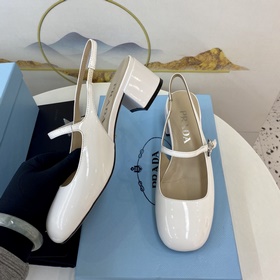 Prada 2023 Изысканные туфли на каблуке Mary Jane. Качество с гара