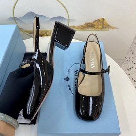 Prada 2023 Изысканные туфли на каблуке Mary Jane. Качественный пр