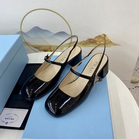 Prada 2023 Изысканные туфли на каблуке Mary Jane. Качественный пр