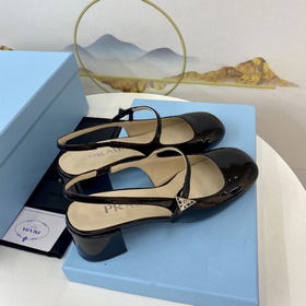 Prada 2023 Изысканные туфли на каблуке Mary Jane. Качественный пр