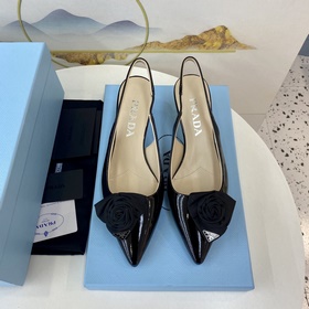 Prada 2023 Изысканные туфли на каблуке Mary Jane. Качество с гара