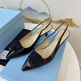 Prada 2023 Изысканные туфли на каблуке Mary Jane. Качество с гара