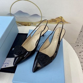 Prada 2023 Изысканные туфли на каблуке Mary Jane. Качество с гара