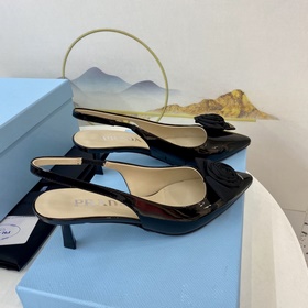Prada 2023 Изысканные туфли на каблуке Mary Jane. Качество с гара
