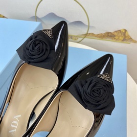Prada 2023 Изысканные туфли на каблуке Mary Jane. Качество с гара