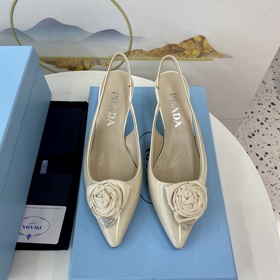 Prada 2023 Изысканные туфли на каблуке Mary Jane. Качественный пр