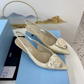 Prada 2023 Изысканные туфли на каблуке Mary Jane. Качественный пр