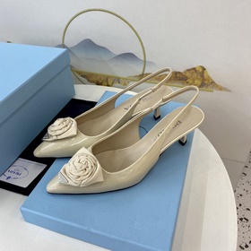 Prada 2023 Изысканные туфли на каблуке Mary Jane. Качественный пр