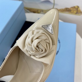Prada 2023 Изысканные туфли на каблуке Mary Jane. Качественный пр