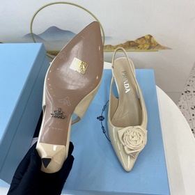 Prada 2023 Изысканные туфли на каблуке Mary Jane. Качественный пр