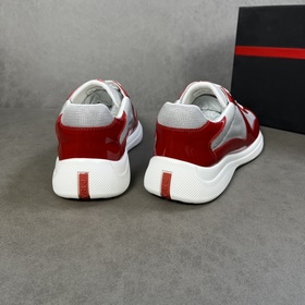 Оригинальные кроссовки PRADA, Prada, импортная кожа с глянцевым п
