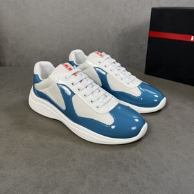 Оригинальные кроссовки PRADA, Prada, импортная кожа с глянцевым п