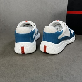 Оригинальные кроссовки PRADA, Prada, импортная кожа с глянцевым п