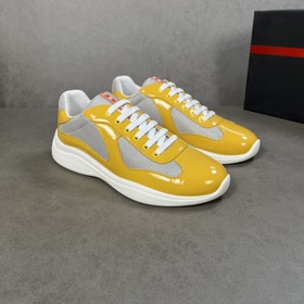 Оригинальные кроссовки PRADA, Prada, импортная кожа с глянцевым п