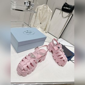 Новейшие три цвета Prada Piggyback Sawtooth Roman Braided Thick S