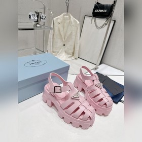 Новейшие три цвета Prada Piggyback Sawtooth Roman Braided Thick S