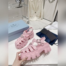 Новейшие три цвета Prada Piggyback Sawtooth Roman Braided Thick S