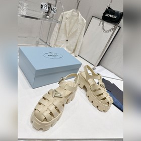 Новейшие три цвета Prada Piggyback Sawtooth Roman Braided Thick S