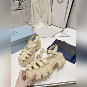 Новейшие три цвета Prada Piggyback Sawtooth Roman Braided Thick S