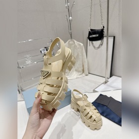 Новейшие три цвета Prada Piggyback Sawtooth Roman Braided Thick S