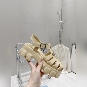 Новейшие три цвета Prada Piggyback Sawtooth Roman Braided Thick S