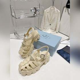 Новейшие три цвета Prada Piggyback Sawtooth Roman Braided Thick S