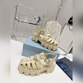 Новейшие три цвета Prada Piggyback Sawtooth Roman Braided Thick S