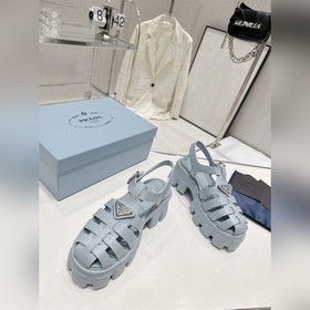 Новейшие три цвета Prada Piggyback Sawtooth Roman Braided Thick S