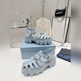 Новейшие три цвета Prada Piggyback Sawtooth Roman Braided Thick S